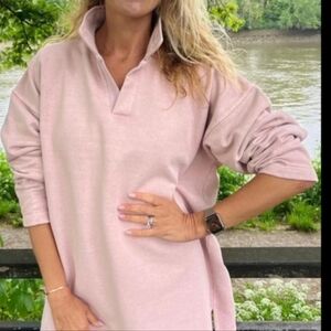 Sloppy Joe by Jackie Harris Collar 2 Sweatshirt Sz3 Candy